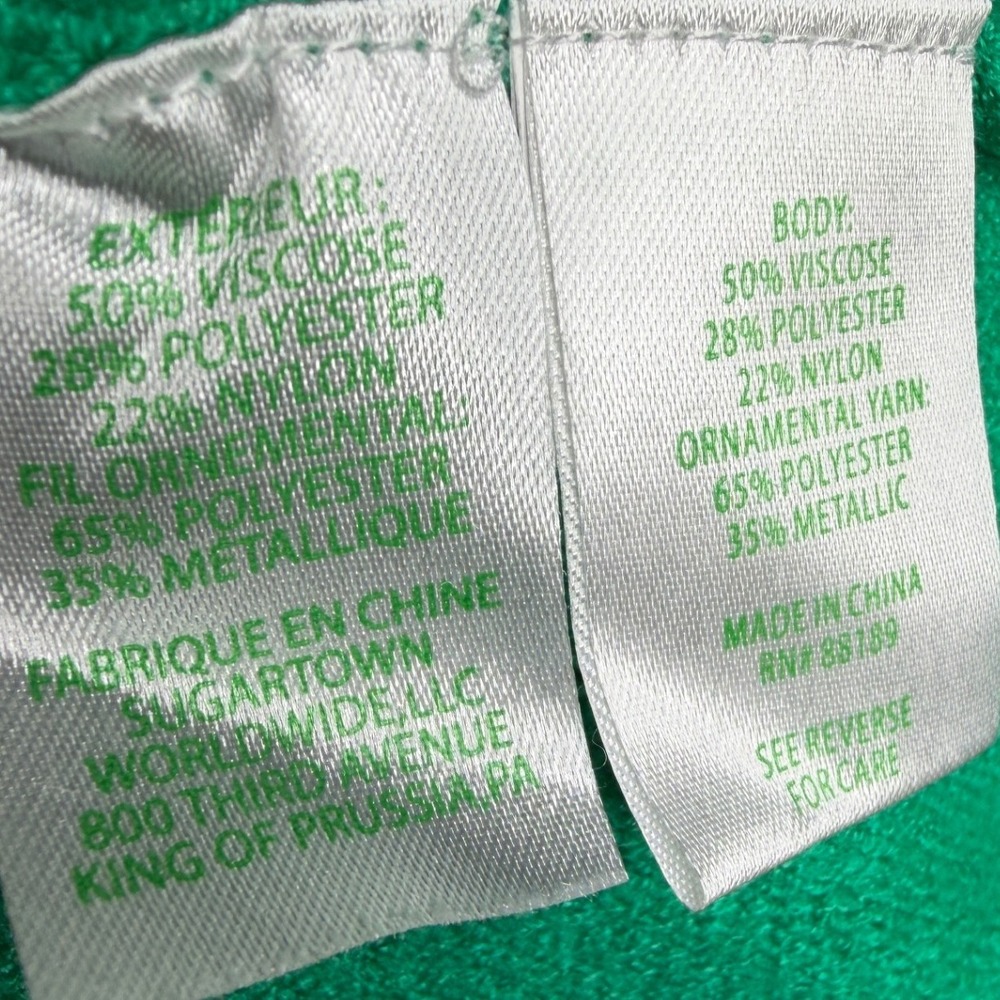 Lilly Pulitzer Stevie Dolman Sleeve V-neck Sweater size Large Green - Picture 4 of 7